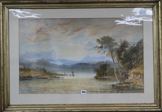 R.Cooper Lake scene 17 x 27.5in.
